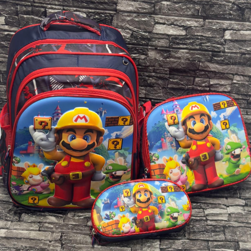 COMBO SCHOOL™ MORRAL, LONCHERA Y CARTUCHERA